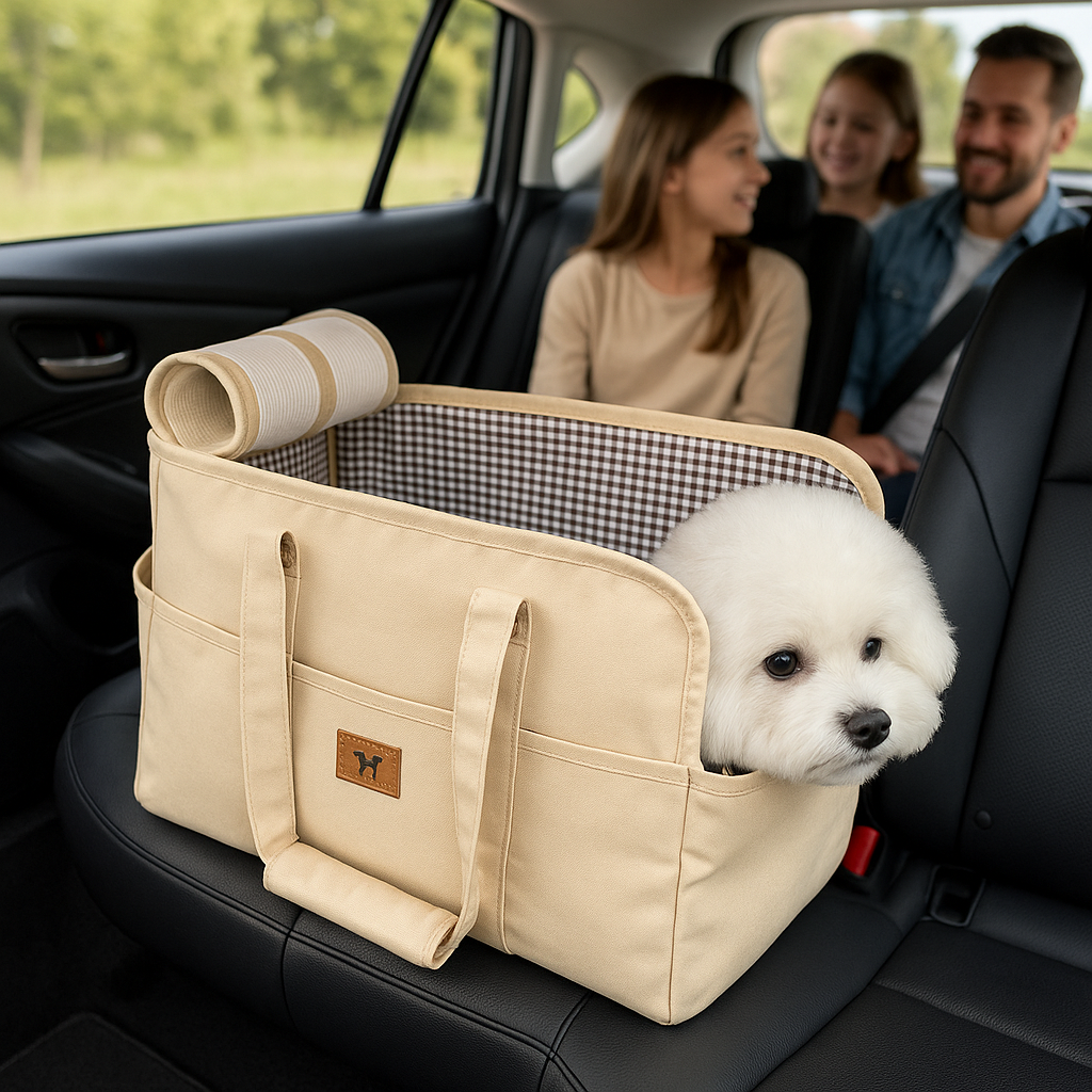 beige-dog-car-seat-premium-design