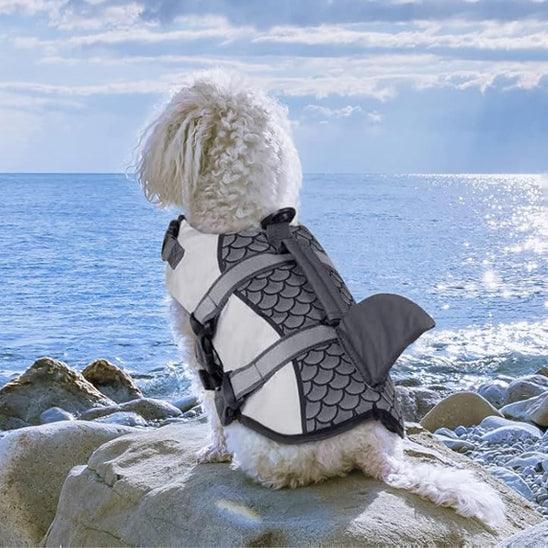PetSafe™ Dog Shark Life Jacket – Reflective, Adjustable Straps & Rescue Handle for Safe Swimming - My Pet's Palace