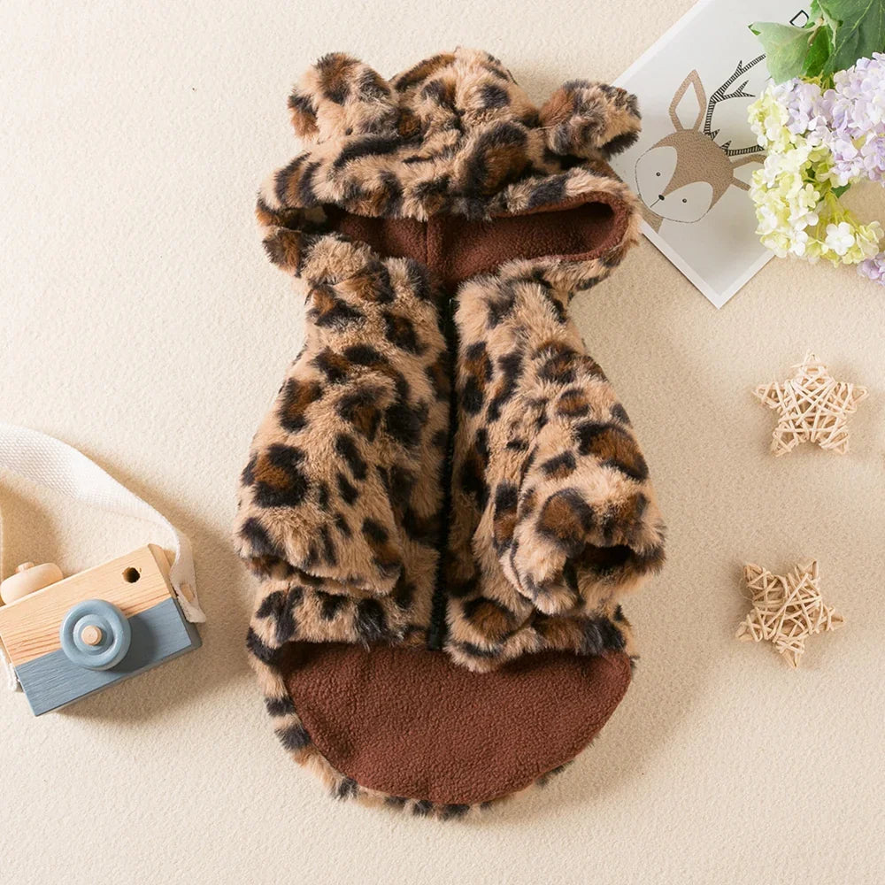 PetSafe™ Leopard Dog Coat – Warm, Stylish & Cozy for UK Dogs - My Pet's Palace