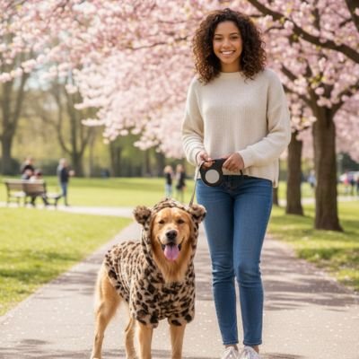 PetSafe™ Leopard Dog Coat – Warm, Stylish & Cozy for UK Dogs - My Pet's Palace